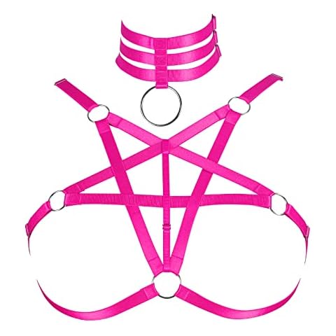 Plus Size Top Body gothic harness Cover