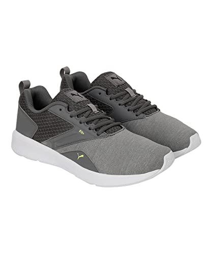 Image of PUMA | NRGY Comet Running Shoes | Castlerock-Quarry-Lime Squeeze | 7UK
