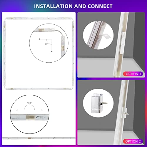 Hedynshine Pmma Coverd Led Strip Lights 16Ft,150Pcs Led Chips In High Level, Smart Phone 44 Key Remote Led Kitchen Lights, Led Lights For Bedroom, Display, Cabinet, Mirror,Book Shelves #TOP2