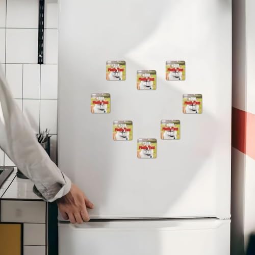 Imán cuadrado personalizado para refrigerador miniatura 3