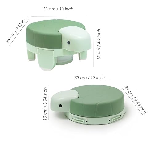 Image of Kids Potty Seat for 2-5 years, 4 in 1 Portable Kids Toilet Seat for Travel, Detachable Potty Bowl, Splash Guard & Non-Slip Base - Ideal for Indoor & Outdoor Use
