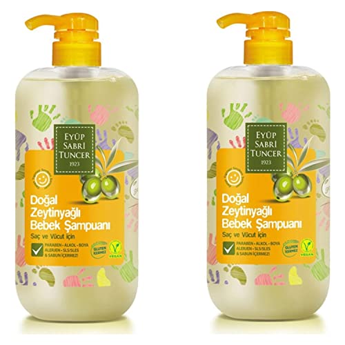 Doğal Zeytinyağlı Bebek Şampuanı 600 ml x 2