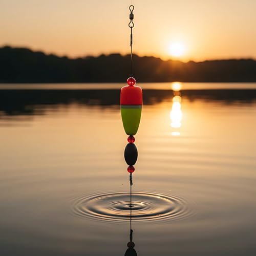 4 Piezas Boyas de Pesca con Peso, 2 pulgadas Flotadores Amarillos Popping, Longitud Total 31.7 pulgadas, Tope Vertical de Resorte para Redfish y Speckled Trout miniatura 3