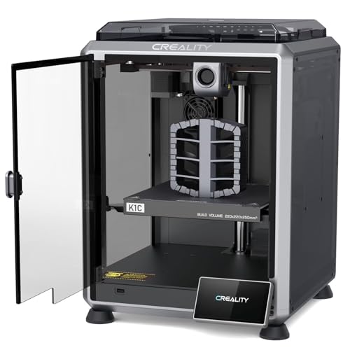 Creality Imprimante 3D K1C 2025, prend en charge l'impression multicolore CFS, nivellement automatique et caméra IA, vitesse 600 mm/s, impression pour débutants et professionnels