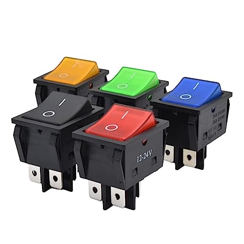 Interrupteur a bascule KCD4 pour console de commande et tableau de distribution electrique 30A