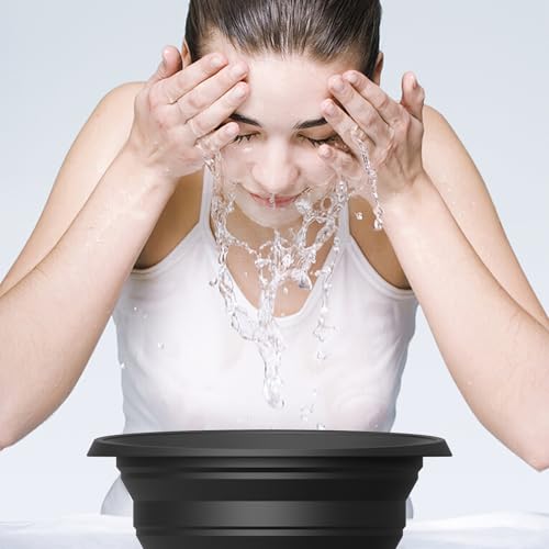 Image of Ice Bowl for Face Dipping, Ice Face Dip Bowl, Ice Tub for Face Dip, Ice Water Bowl for Face, Ice Bath Bowl for Face, Ice Bucket for Face Dip, Face Ice Bath Bowl, Foldable Face Ice Bowl, Ice Dunk Bowl