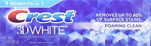 Crest 3D White Foaming Clean Whitening Toothpaste