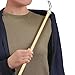 DMI Wood Dressing Aid Stick with Metal and Vinyl Hooks, 27 Inches, White