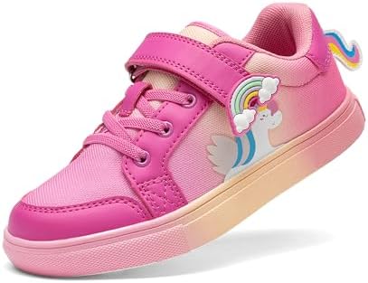 DREAM PAIRS Girls Shoes Toddler Sneakers Rainbow Storybook Casual...