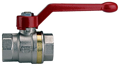 Robinet boisseau sphérique laiton nickele FF 20x27 p.bleue alu baguee acs Cover