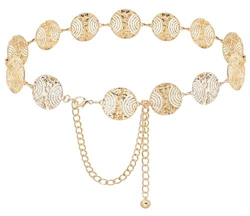 Waist Chain Belts Metal Western Belt Chunky Belly Chain Women's Belt for Dress