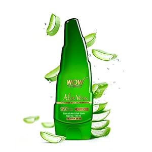WOW Skin Science 99% Pure Aloe Vera Gel for Face, Skin & Hair – 150ml | Ultimate Gel For Glowing Skin | For Both Men and Women