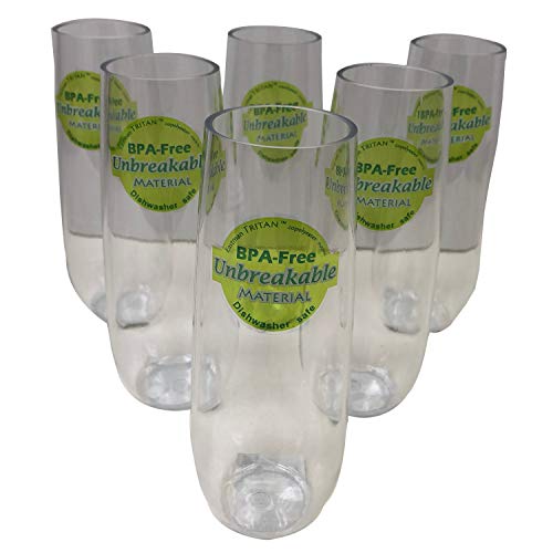 アームカンパニー シャンパングラス フルート ステムレス クリア 250ml 割れにくい トライタン製 食洗機対応 DITR0715-C6 6個入1個セット