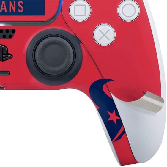 Skinit Decal Gaming Skin Compatible with PS5 Controller - Officially Licensed NFL Houston Texans Red Performance Series Design