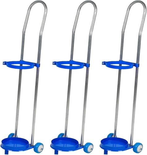 Chariot de transport pour bouteille d'oxygène en alliage durable et support premium