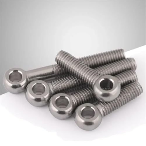 Perno de ojo M6 para instalaciones en terrazas y proyectos de bricolaje exterior, 8 piezas 4
