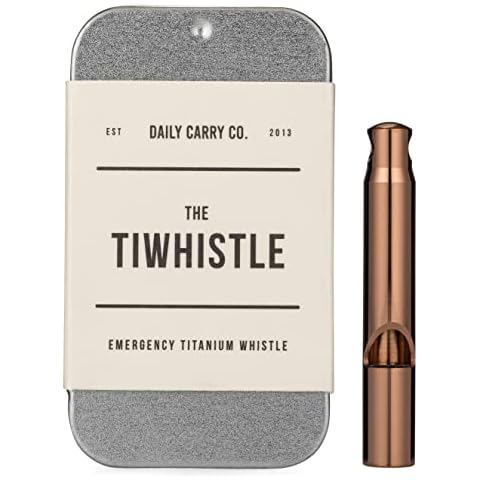 DAILYCARRYCO. TiWhistle - Titanium Emergency Whistle (Rose Gold) Cover