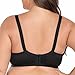 TELIMUSSTO Women's Plus Size Minimiser Bra Full Coverage Wireless Non-Padded Bra 36C Black