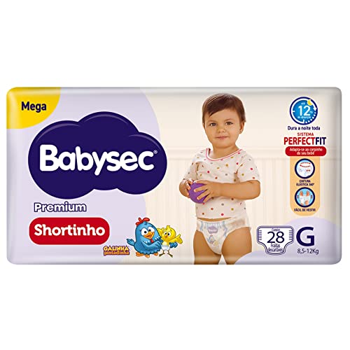 Fralda Babysec Galinha Pintadinha Pants Mega G 28 Unids