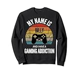 Este producto dice que mi nombre es Billy y tengo una adición para juegos. Es un regalo perfecto para cualquier jugador