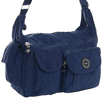 navy nylon bolsa