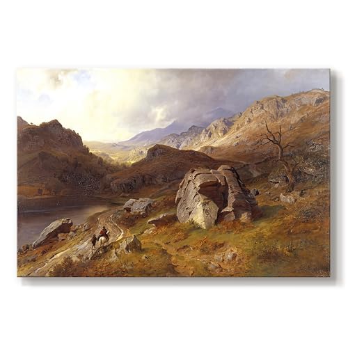 Hans Gude | Lledr Valley in Wales | Abstract Wall Art | LT629