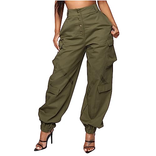 Baggy Cargo Pants for Women Straight Wide Leg Trousers Y2K Teen Girls Trendy Low Waist Cargo Pants Hippie Streetwear