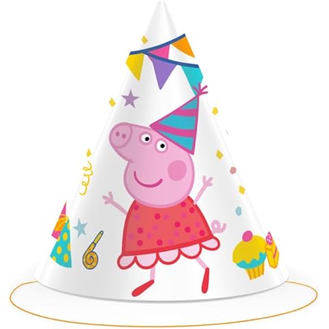 BeenSmile Peppa Pig Cardboard Birthday Hats Cover
