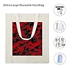 FekiLoot Red Camo Tote Bag Reusable Grocery Shopping Cloth Bags Lightweight Canvas Tote Bag Large Capacity Cloth Bags Crafts DIY Your Creative Designs #5