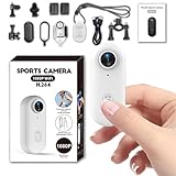 TKMARS Mini Action CAM 1080P Moto – Cámara fotográfica Sumergible con WiFi, Animales domésticos