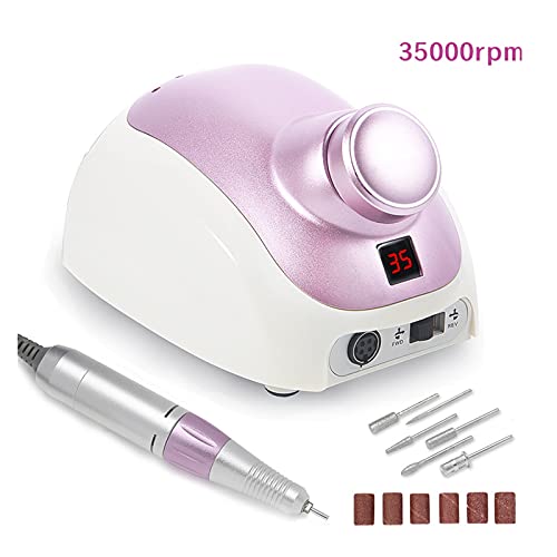 Kit de cuidado de uñas- Máquina eléctrica de taladro de uñas 3 2W 35000RPM Para manicura taladros de máquinas, equipos… - Imagen 3