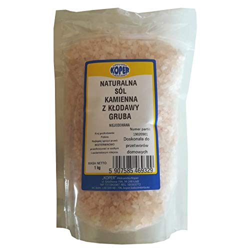 Sal de roca natural de Kłodawa gruesa 1 kg - KOPER
