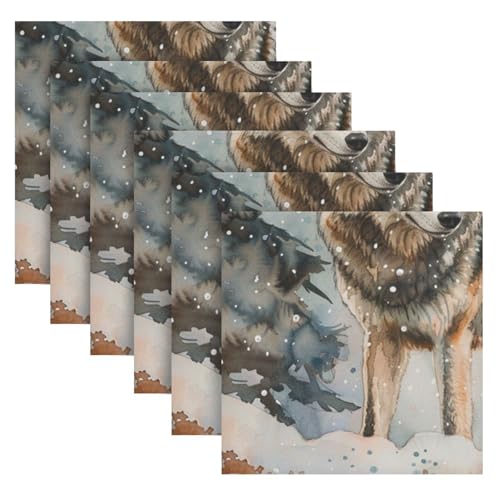 Servilletas de Tela Cuadradas Multicolor Pack x6 miniatura 2