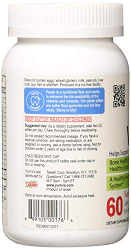 Yumvs Complete Multivitamin And Multimineral For Adults Jellies, Raspberry, 60 Count #TOP1