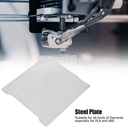 3D Printer Plate, Pratical Anti-Rust Hot Bed Platform Spring Steel Plate Movable Accessory Fit for Prusas Mini Printer for PLA ABS PETG PCL Consumables - Thumbnail 7