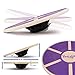 Yes4All Versatile Wooden Wobble Balance Trainer Board with 360 Degree Rotation - Purple