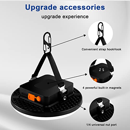 Image of IODOO 16500mAh 60W Rechargeable Camping Light 3000LM 2700 /4000 /6500K LED Camping Lantern Portable IP65 Waterproof Tent Lights Power Failur