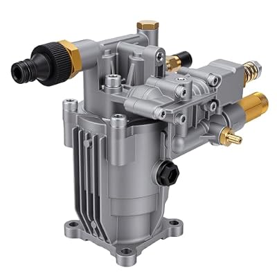 Cryfokt 3/4 Inch Shaft Pressure Washer Pump, 2500 PSI 2.4 GPM Replacement Pump for Gas Pressure Washer, with Hardware and Siphon Tube