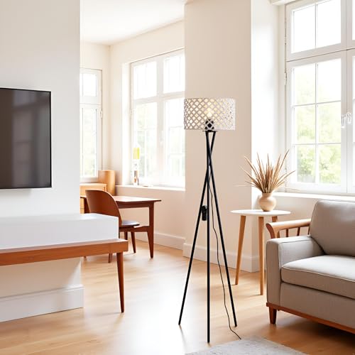 Lampadaire LED moderne à intensité variable luminaire sur pied métal - 7