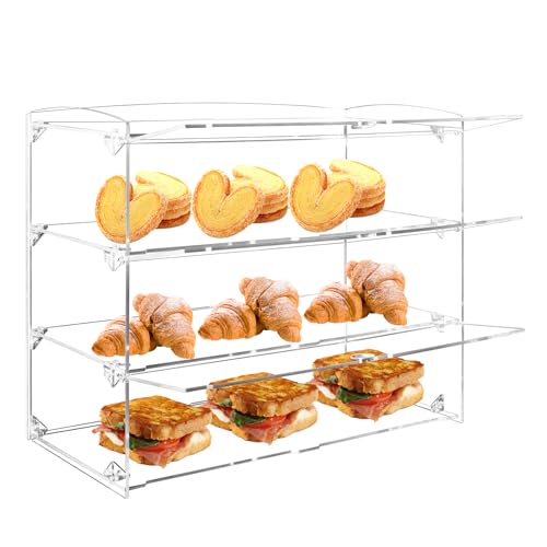 Fhmidic Vitrina de repostería de 3 niveles