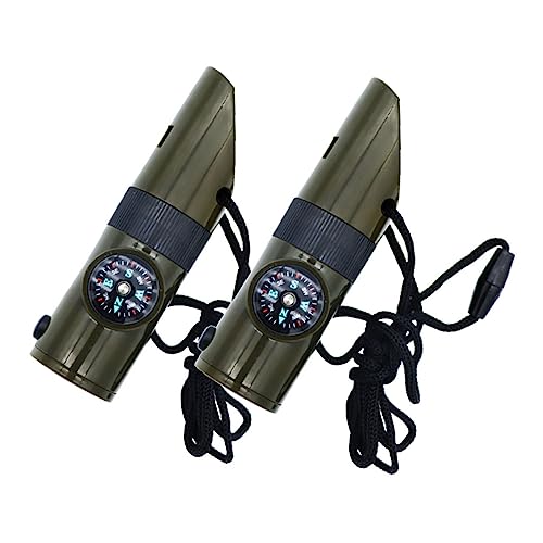 VICASKY 2pcs Outdoor Emergency Whistle Outdoor Emergency Whistle Camping Supplies Abs