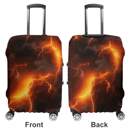 Flame Lightning Luggage Cover Travel Suitcase Cover Luggage Protector 22-24 Inch3