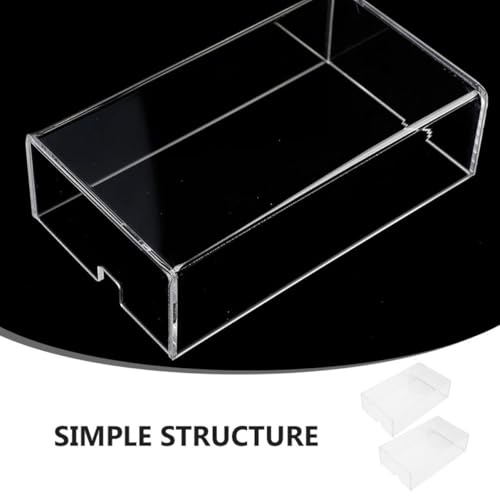 Funda antipolvo para ratón transparente en acrílico resistente de 2 unidades 4