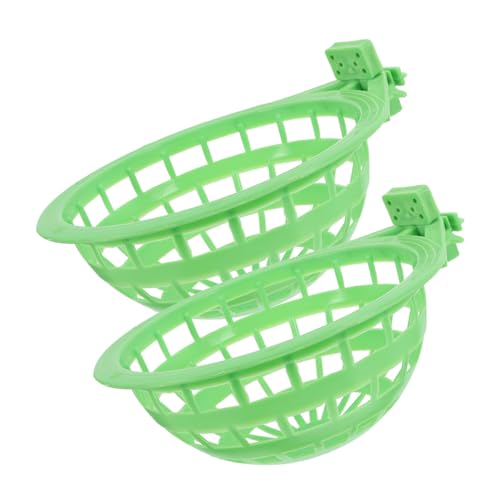 Sosoport 2Pcs Sealed Bird's Nest Basin Storage Holder Durable Plastic Bird Supplies for Home Outdoor Use Warm Nest Design Strong Load Bearing for Pet Birds