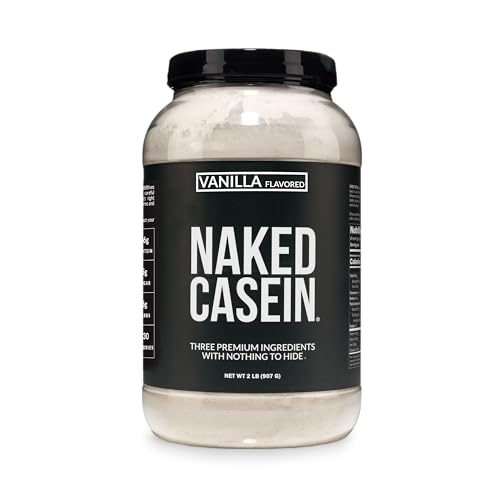 Image of NAKED Casein - 2Lb Micellar Vanilla Casein Protein - Bulk, NSF Certified, GMO-Free, Gluten Free, Soy Free, Preservative Free - Stimulate Muscle Growth - Enhance Recovery - 15 Servings