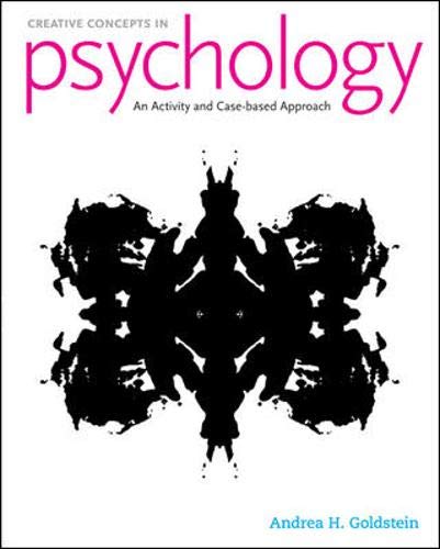 Buy Creative Concepts in Psychology: An Activity and Case-based Approach — BookShops.in