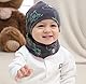 MAKFORT Loop Kinder Mit Beanie Mütze Kinder Baumwoll Schals Baby Schals Winter Loop Schal Junge Und Mädchen
