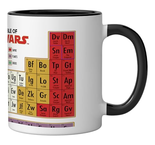 Taza de cerámica Star Wars 11 onzas blanco y negro miniatura 2