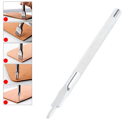Garosa Leathercraft Hole Punch Kit, High Speed Steel, 4 Piece, Silver - Image 4