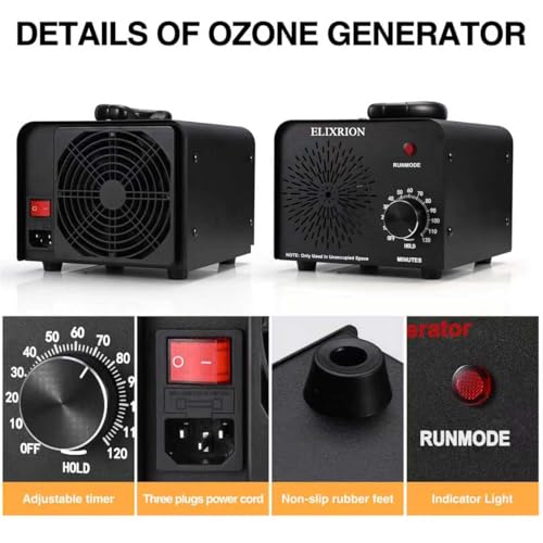 Generador de Ozono 50,000mg/h Purificador de Aire miniatura 3